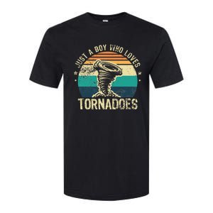 Just A Boy Who Loves Tornadoes Meteorologist Tornado Chaser Softstyle CVC T-Shirt