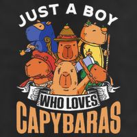 Just A Boy Who Loves Capybaras Animal Rodent Capybara Lover  11oz C Handle Ceramic Mug