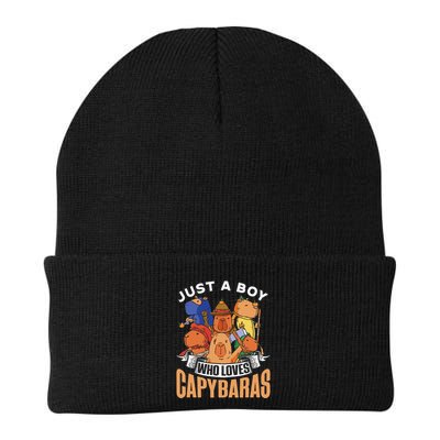 Just A Boy Who Loves Capybaras Animal Rodent Capybara Lover  Beanie