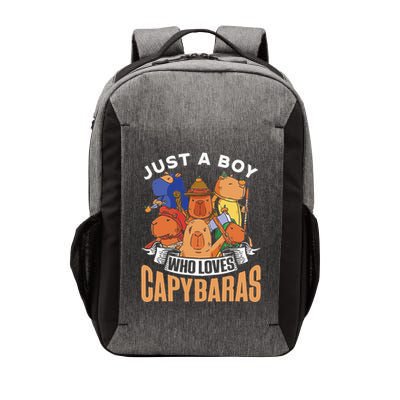 Just A Boy Who Loves Capybaras Animal Rodent Capybara Lover  Vector Backpack