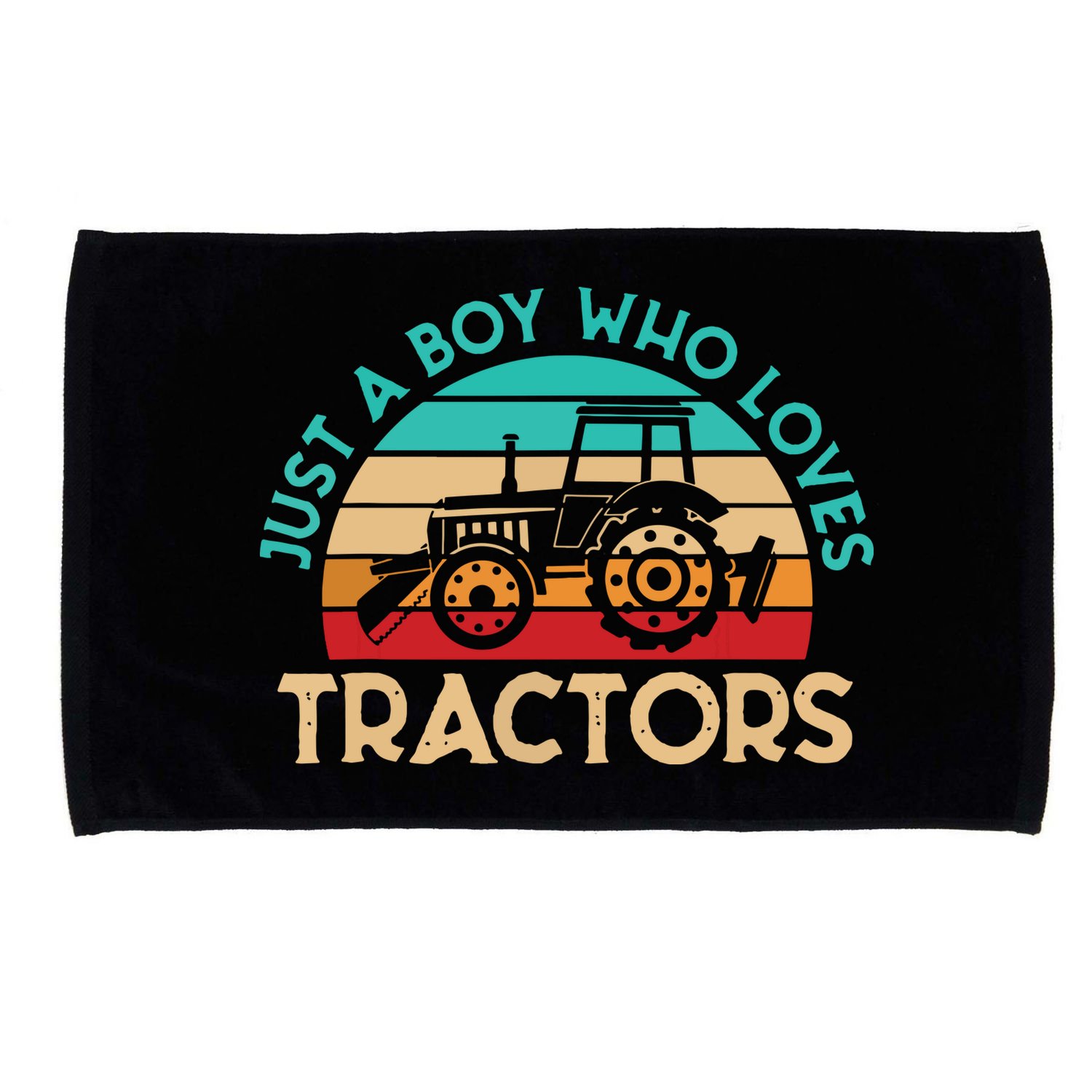 Just A Boy Who Loves Tractors Farmer Microfiber Hand Towel