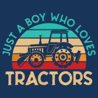 Just A Boy Who Loves Tractors Farmer Sustainable Bucket Hat