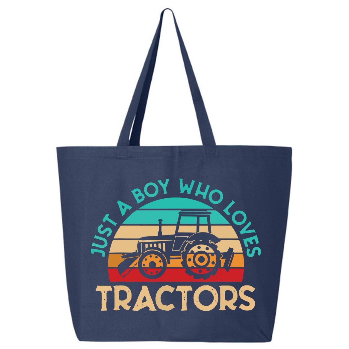 Just A Boy Who Loves Tractors Farmer 25L Jumbo Tote