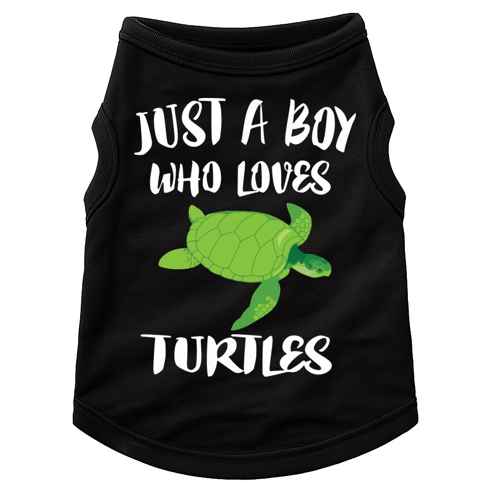 Just A Boy Who Loves Sea Turtles Ocean Animal Gift Doggie Tank