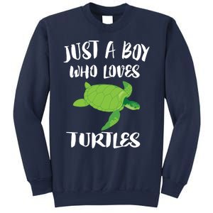 Just A Boy Who Loves Sea Turtles Ocean Animal Gift Sweatshirt