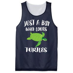 Just A Boy Who Loves Sea Turtles Ocean Animal Gift Mesh Reversible Basketball Jersey Tank