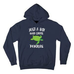 Just A Boy Who Loves Sea Turtles Ocean Animal Gift Tall Hoodie