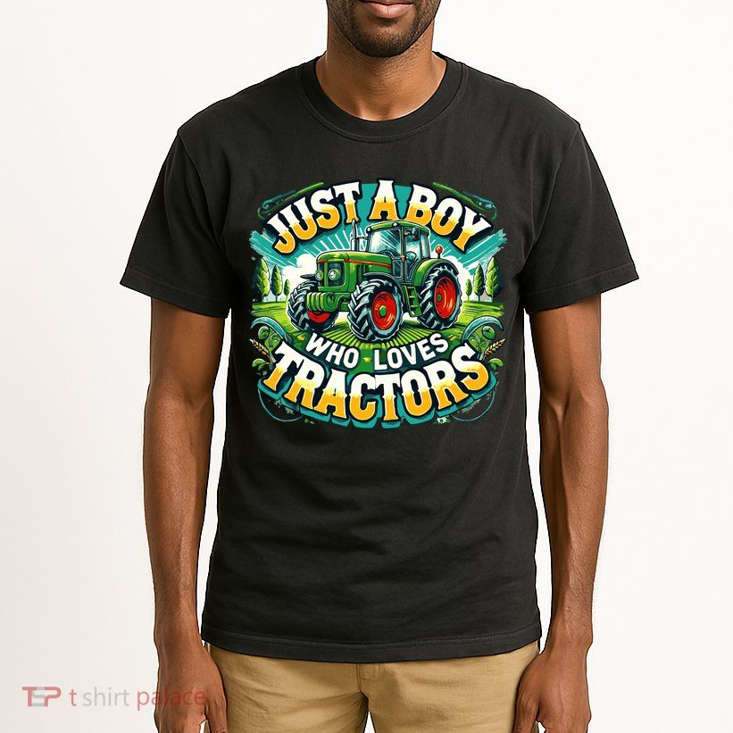 Just A Boy Who Loves Tractors Tall T-Shirt