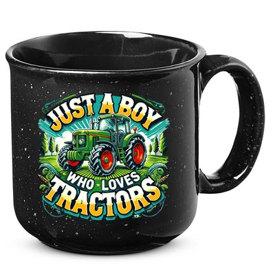 Just A Boy Who Loves Tractors 15oz Campfire Ceramic Mug