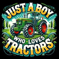 Just A Boy Who Loves Tractors 16 in Basic Backpack