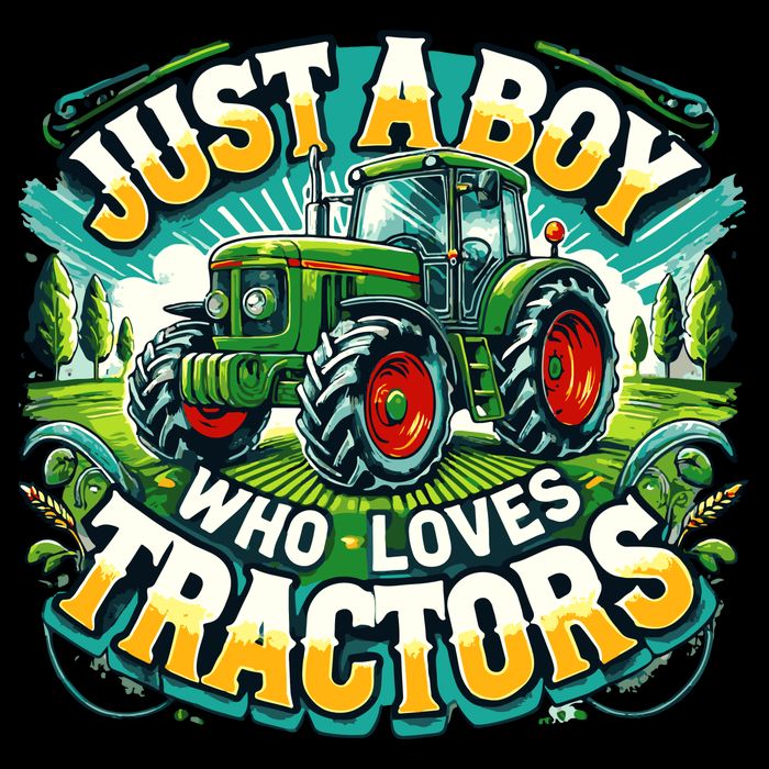 Just A Boy Who Loves Tractors 16 in Basic Backpack