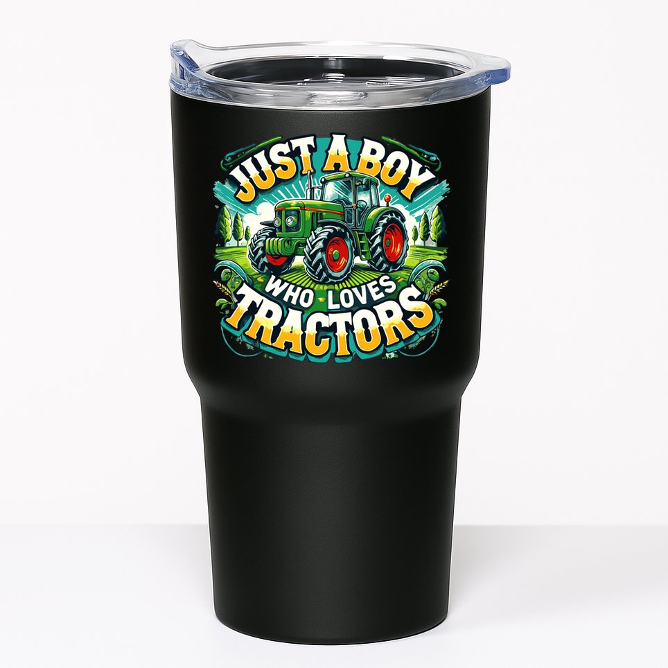 Just A Boy Who Loves Tractors Tumbler