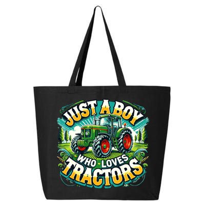 Just A Boy Who Loves Tractors 25L Jumbo Tote