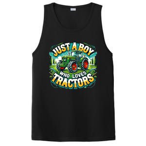 Just A Boy Who Loves Tractors PosiCharge Competitor Tank