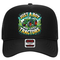Just A Boy Who Loves Tractors Trucker Hat