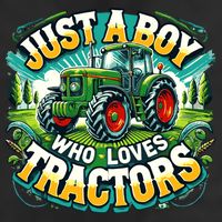 Just A Boy Who Loves Tractors Trucker Hat