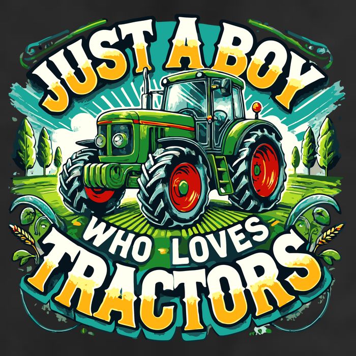 Just A Boy Who Loves Tractors Trucker Hat