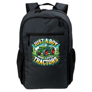 Just A Boy Who Loves Tractors Daily Commute Backpack