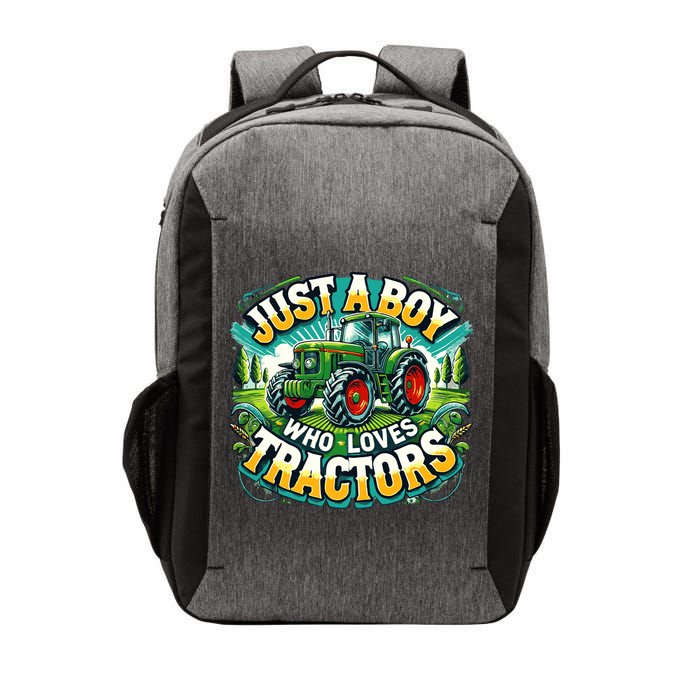 Just A Boy Who Loves Tractors Vector Backpack