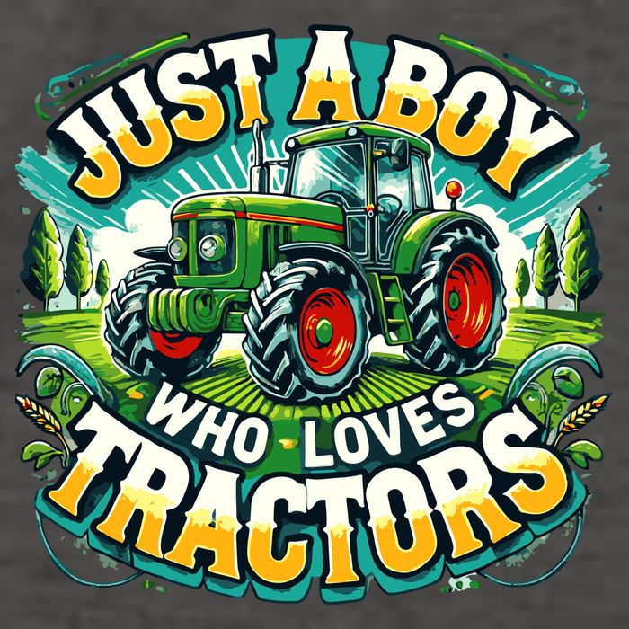 Just A Boy Who Loves Tractors Vector Backpack