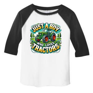 Just A Boy Who Loves Tractors Toddler Fine Jersey T-Shirt