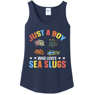 Just A Boy Who Loves Sea Slugs Quote For A Sea Slug Boy Ladies Essential Tank