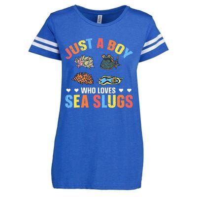 Just A Boy Who Loves Sea Slugs Quote For A Sea Slug Boy Enza Ladies Jersey Football T-Shirt