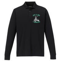 Just A Boy Who Loves 4 Wheelers Atv Quad Performance Long Sleeve Polo