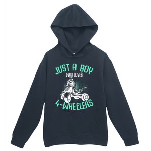 Just A Boy Who Loves 4 Wheelers Atv Quad Urban Pullover Hoodie