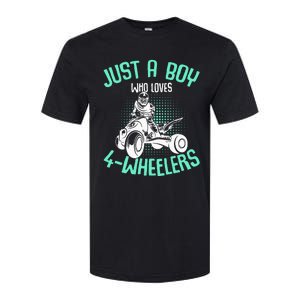 Just A Boy Who Loves 4 Wheelers Atv Quad Softstyle CVC T-Shirt