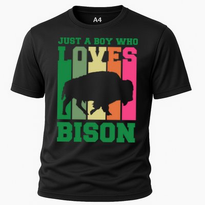 Just A Boy Who Loves Bison Performance Shirt