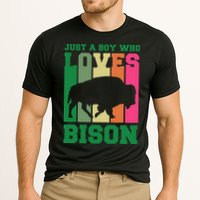Just A Boy Who Loves Bison Cooling Performance Crew T-Shirt