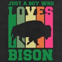 Just A Boy Who Loves Bison Adult Drive Performance Visor
