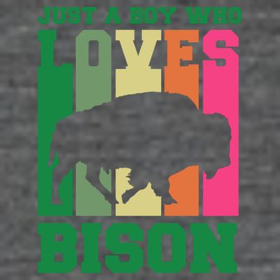 Just A Boy Who Loves Bison T-Shirt