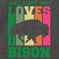 Just A Boy Who Loves Bison Vector Backpack