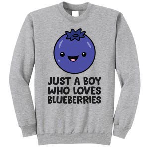 Just A Boy Who Loves Blueberries Tall Sweatshirt