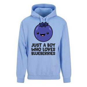 Just A Boy Who Loves Blueberries Unisex Surf Hoodie