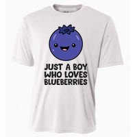 Just A Boy Who Loves Blueberries Cooling Performance Crew T-Shirt