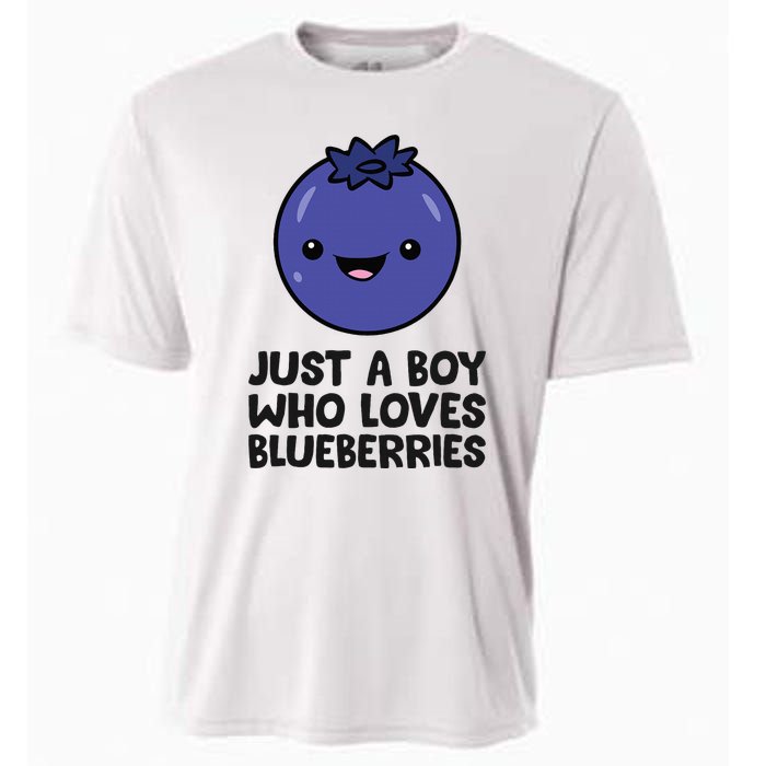 Just A Boy Who Loves Blueberries Cooling Performance Crew T-Shirt