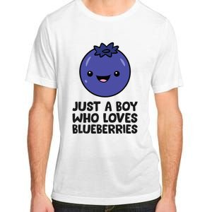 Just A Boy Who Loves Blueberries Adult ChromaSoft Performance T-Shirt