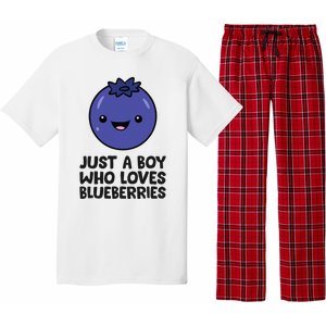 Just A Boy Who Loves Blueberries Pajama Set