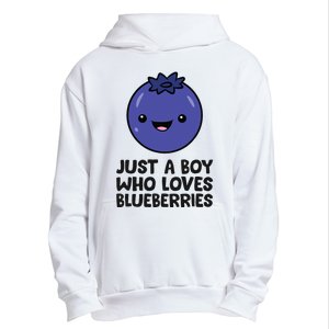 Just A Boy Who Loves Blueberries Urban Pullover Hoodie