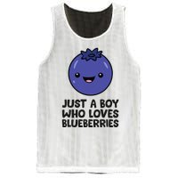 Just A Boy Who Loves Blueberries Mesh Reversible Basketball Jersey Tank