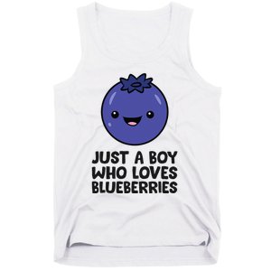 Just A Boy Who Loves Blueberries Tank Top