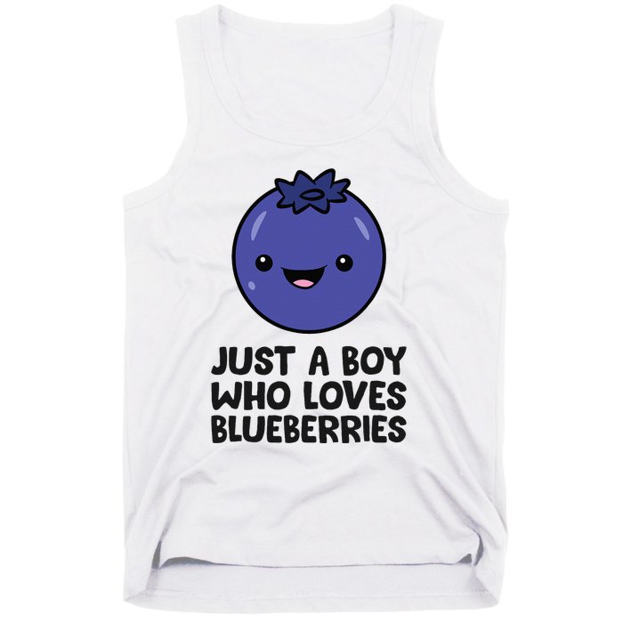 Just A Boy Who Loves Blueberries Tank Top