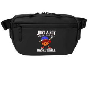 Just A Bo Y Who Loves Basketball, American Sport Player Crossbody Pack