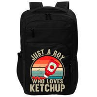 Just a Boy Who Loves Ketchup Catsup Condiment Lover Impact Tech Backpack