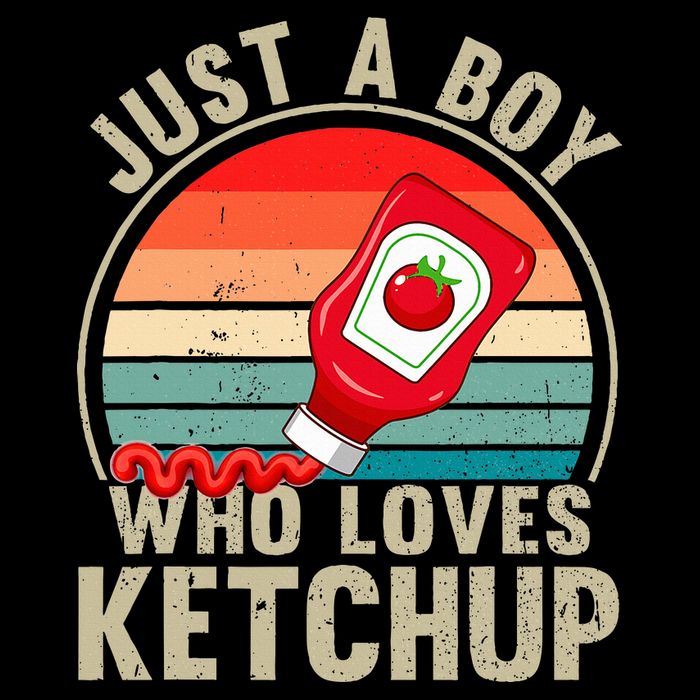Just a Boy Who Loves Ketchup Catsup Condiment Lover Youth Performance Sprint T-Shirt