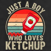Just a Boy Who Loves Ketchup Catsup Condiment Lover 25L Jumbo Tote