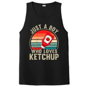 Just a Boy Who Loves Ketchup Catsup Condiment Lover PosiCharge Competitor Tank